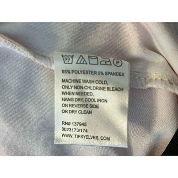 Tipsy Elves Ladies XL Giraffe Bodysuit Full Zip Jumpsuit Bodycon W Headband New - Picture 5 of 5